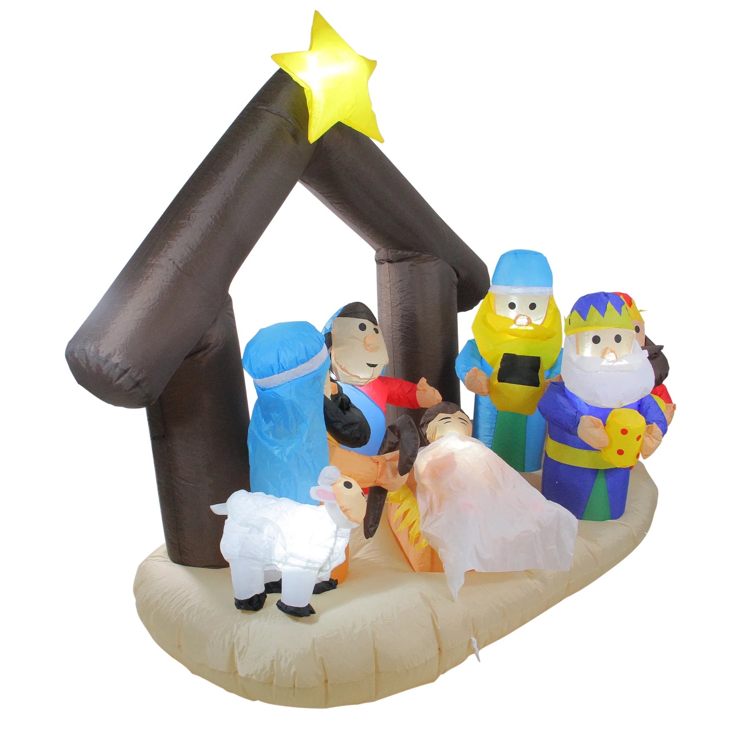 Lighted Inflatable Nativity Scene Outdoor Christmas Decoration - 5.5'
