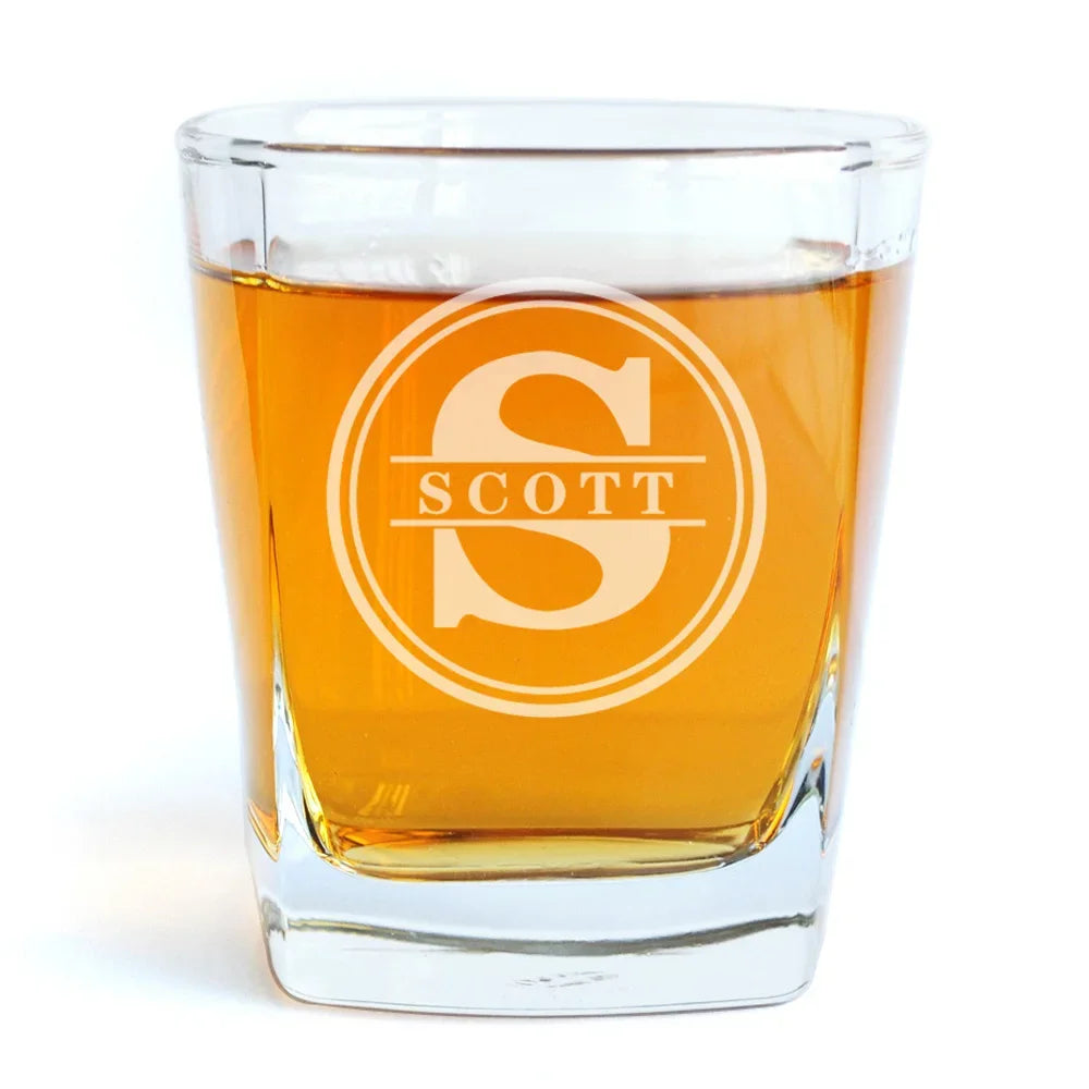 Personalized Whiskey Glasses Gift for Groomsmen Custom Name Whiskey Glass for Groom Groomsman Gifts Idea Gift for Best Man