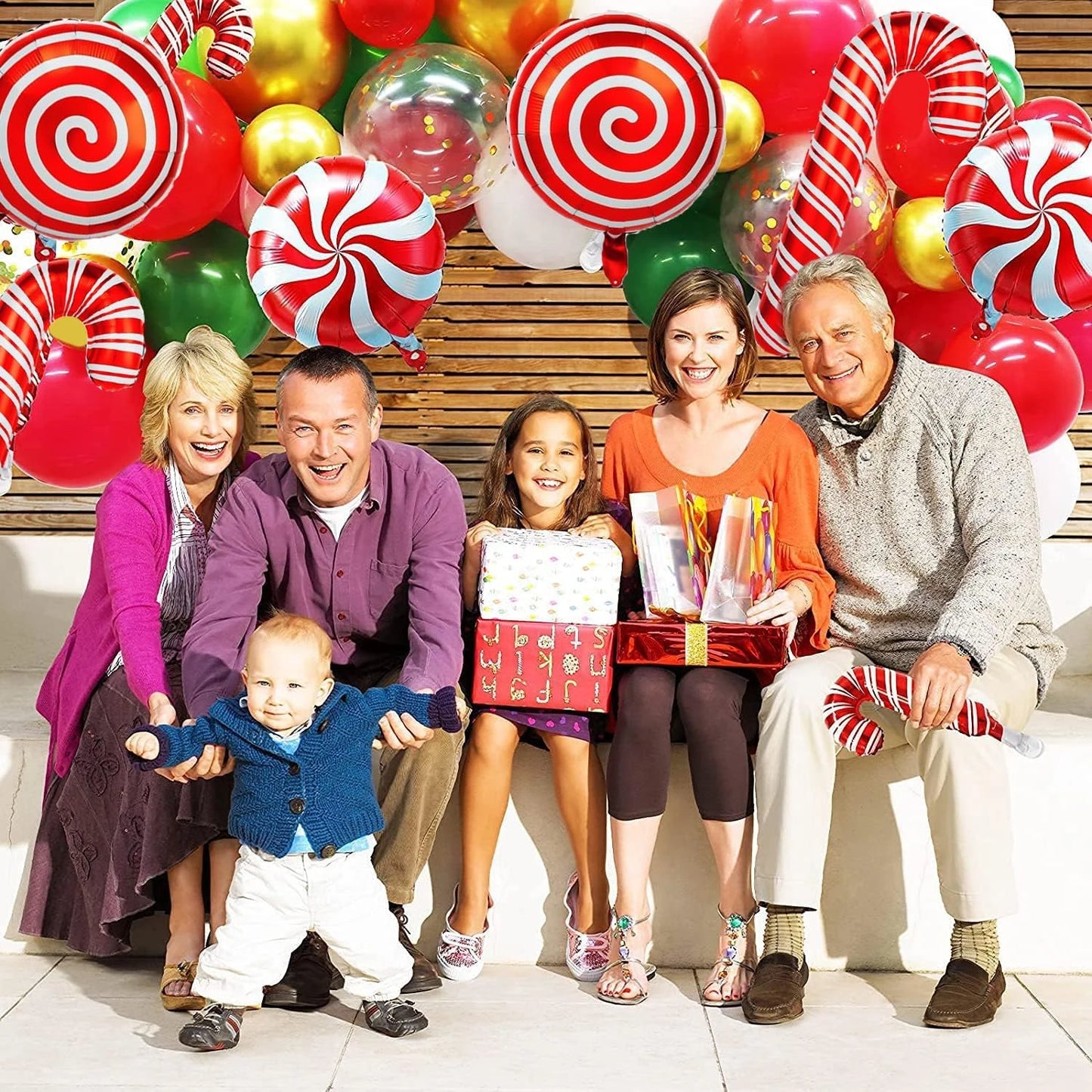 Christmas 2025 Decoration Set Xmas Banner Cake Decorative Tools Cartoon Balloon Christmas Party Supplies