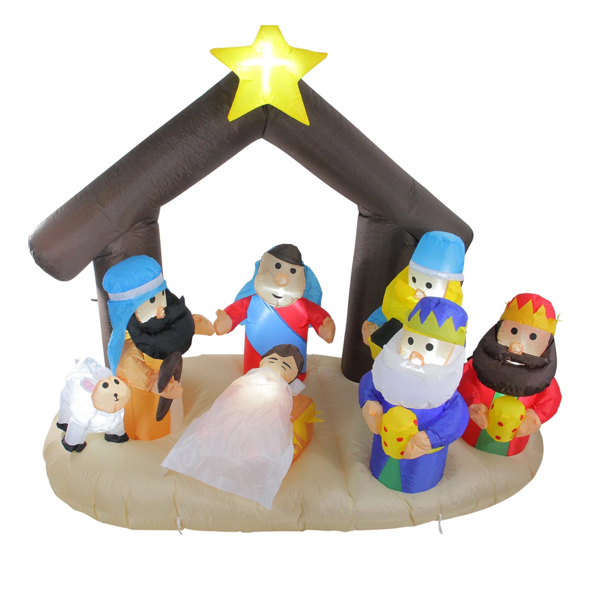 Lighted Inflatable Nativity Scene Outdoor Christmas Decoration - 5.5'