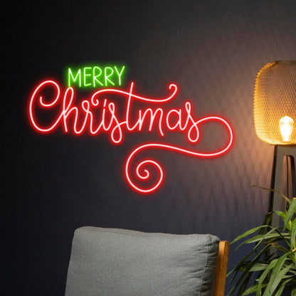 Merry Christmas Neon Sign, Custom Christmas Led Signs, Merry Christmas