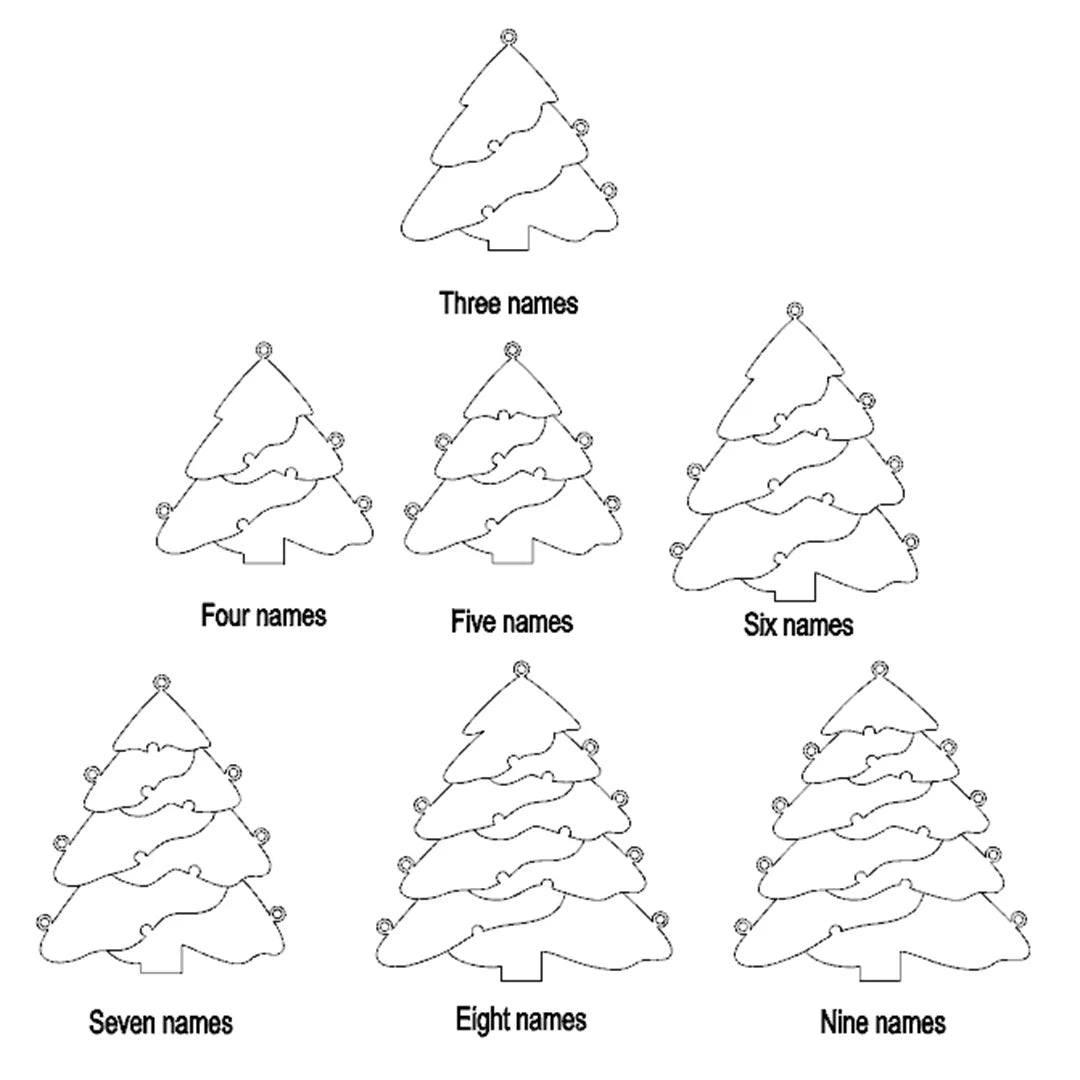 Christmas Gift Christmas Tree Puzzle Necklace