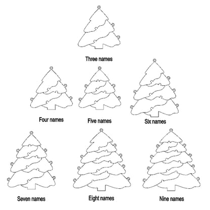 Christmas Gift Christmas Tree Puzzle Necklace