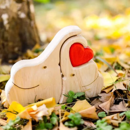 Wooden Puzzles Elephant Family Free Custom Animal Puzzles for Mom Family Friends Warm Holiday Gifts Christmas Family Ornaments