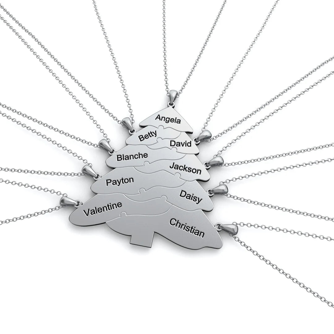 Christmas Gift Christmas Tree Puzzle Necklace