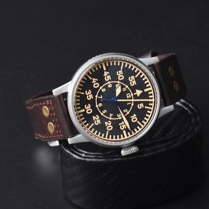 Hruodland 2025 New Men Mechanical Watch PT5000 F013 Retro 42mm Luminous Waterproof 100m Sport Sapphire Glass reloj hombre