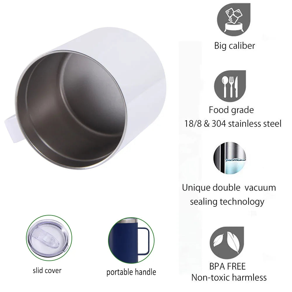 Personalized Coffee Mug Christmas Gift, Stainless Steel Mug Gift Customized Mugs for Dad, Gifts for Dad Birthday, Father's Day