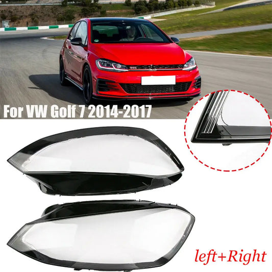 Car Front Headlight Cover Lamp Headlamp Glass Shell Mask Lampshade Lens For Volkswagen VW Golf 7 MK7 GTI 2014 2015 2016 2017