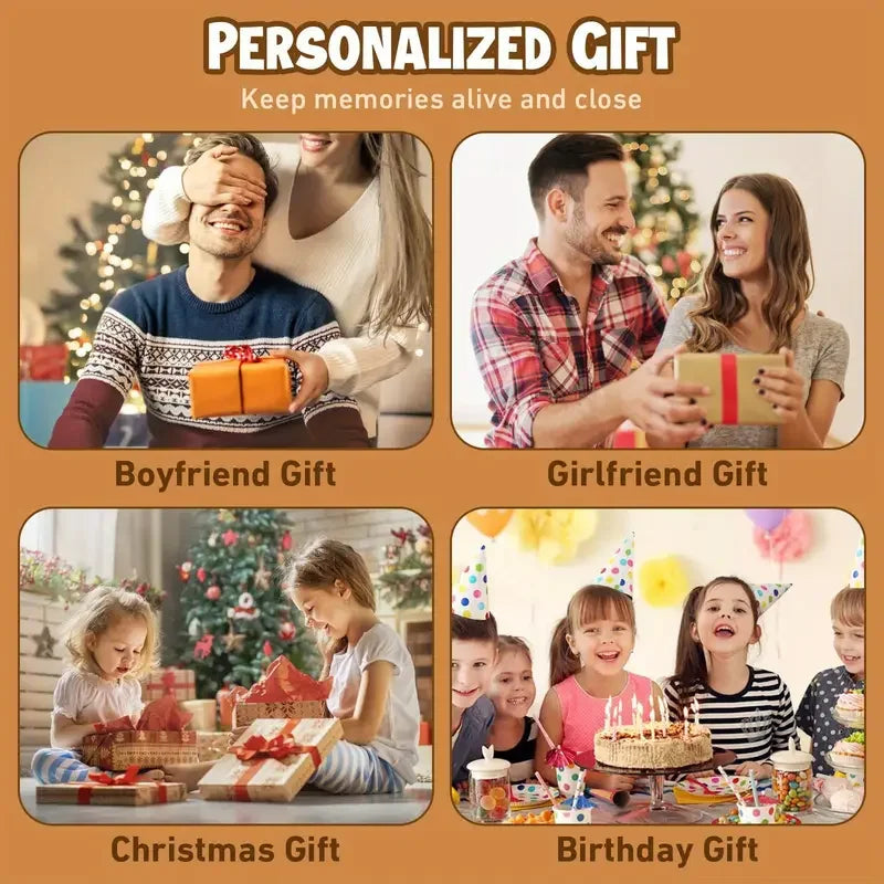 Personalized Couple Gift for Women Men Boyfriend Girlfriend Best Friend Holiday Birthday Mother's Day Custom Photo Lamp Frame