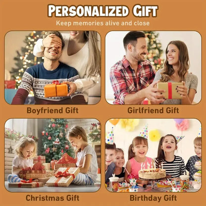 Personalized Couple Gift for Women Men Boyfriend Girlfriend Best Friend Holiday Birthday Mother's Day Custom Photo Lamp Frame