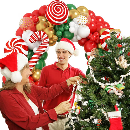 Christmas 2025 Decoration Set Xmas Banner Cake Decorative Tools Cartoon Balloon Christmas Party Supplies