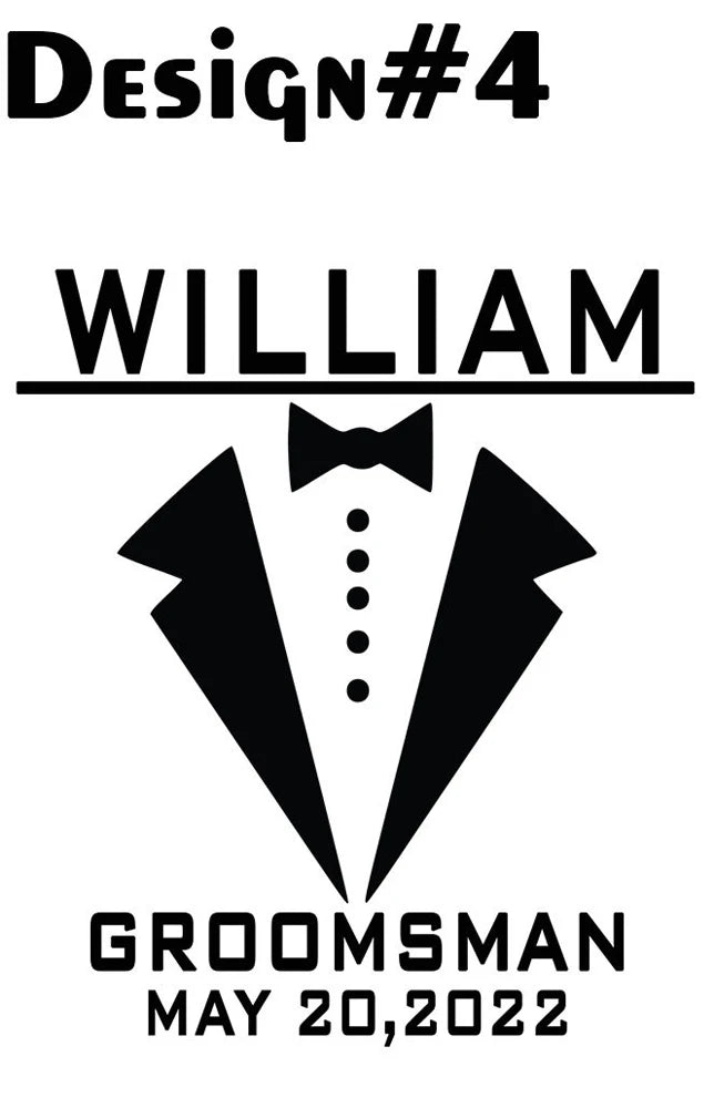 Personalized Christmas Gift Custom Best Man Glass Engraved Gift Idea Drink