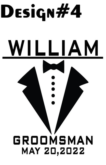 Personalized Christmas Gift Custom Best Man Glass Engraved Gift Idea Drink