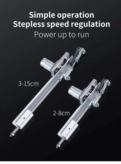 Linear Actuator Motor 12V DC Reduction Gear Motor Reciprocating Cycle Linear Mini Telescopic Linear Actuator Adjustable Stroke