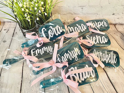 Custom Bridesmaid Gifts Personalized Hair Brushes Trendy Accessories Paddle Brush Bridal Party Hen Night Bachelorette Favors