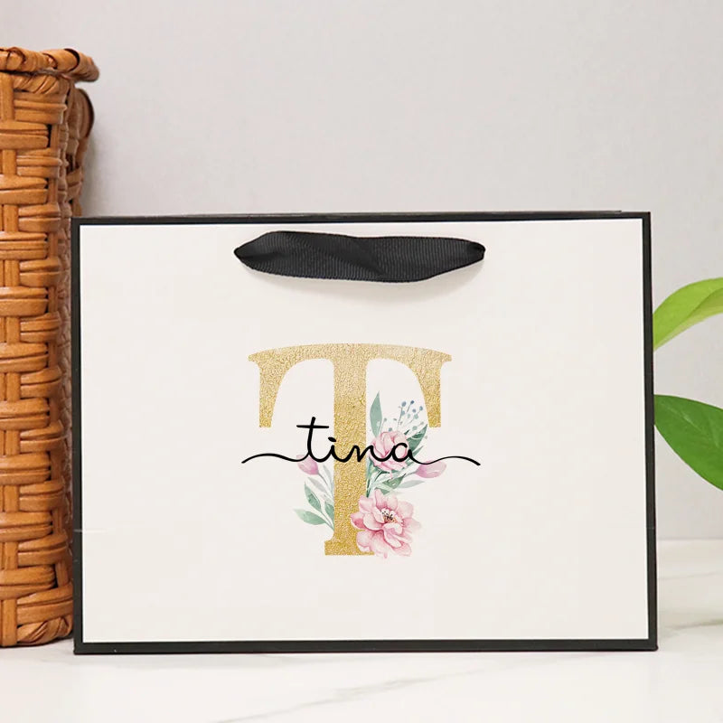 Personization Bridesmaid Gift Bags Custom Wedding Bachelorette Party Welcome Bridal Party Groom Best Men Gifts Bags Christmas