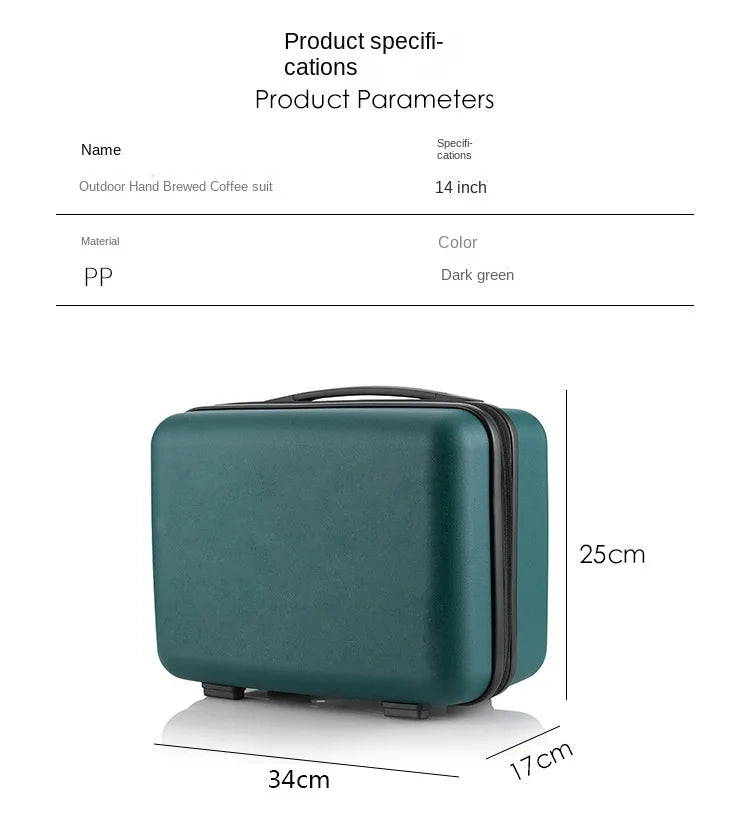 5~9pcs Pour Over Coffee Sets Coffee Bean Grinder Drip Kettle Coffee Pot Outdoor Travel Wilderness Kit Gift Box Camping Picnic