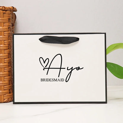 Personization Bridesmaid Gift Bags Custom Wedding Bachelorette Party Welcome Bridal Party Groom Best Men Gifts Bags Christmas