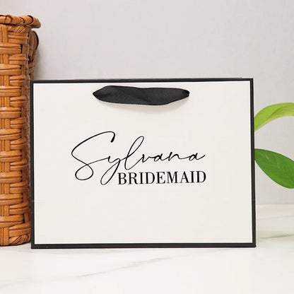 Personization Bridesmaid Gift Bags Custom Wedding Bachelorette Party Welcome Bridal Party Groom Best Men Gifts Bags Christmas