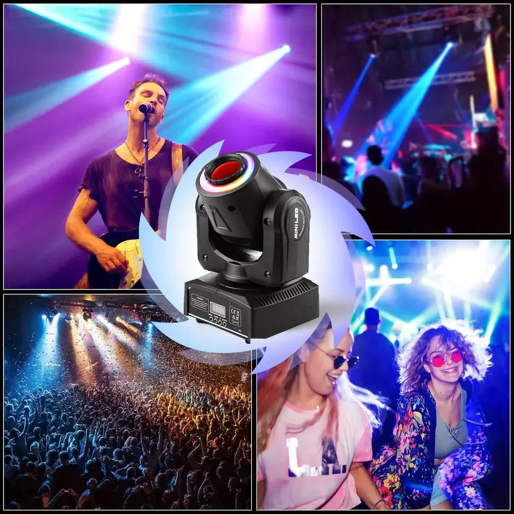 Baisun 80W Professional LED Stage Light DMX 512 Sound Control DJ Party Disco Light Wedding Party Birthday Ambient Light Christma