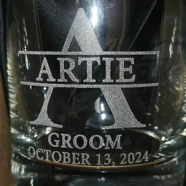 Personalized Christmas Gift Custom Best Man Glass Engraved Gift Idea Drink