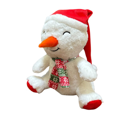 Christmas Plush Ornaments Cute Plush Material Christmas Theme Dolls Santa Claus Snowman Elk Combination Home Scene Decoration