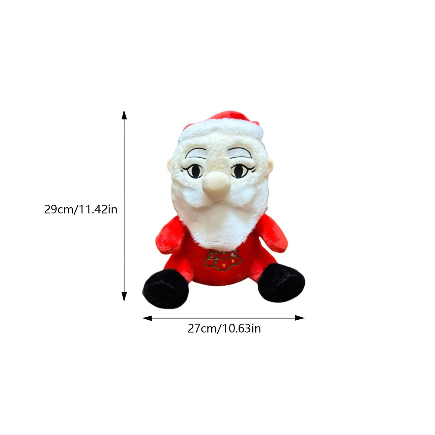 Christmas Plush Ornaments Cute Plush Material Christmas Theme Dolls Santa Claus Snowman Elk Combination Home Scene Decoration