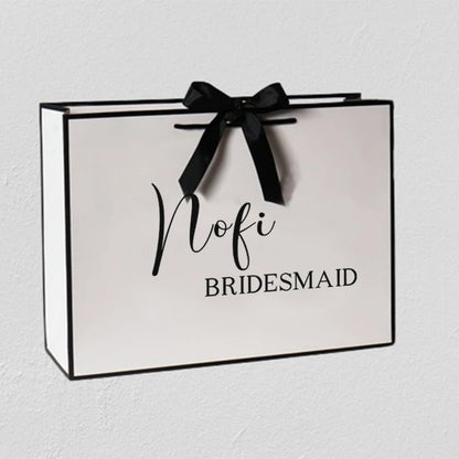 Personization Bridesmaid Gift Bags Custom Wedding Bachelorette Party Welcome Bridal Party Groom Best Men Gifts Bags Christmas