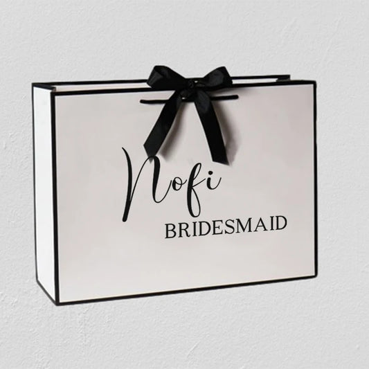 Personization Bridesmaid Gift Bags Custom Wedding Bachelorette Party Welcome Bridal Party Groom Best Men Gifts Bags Christmas