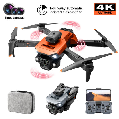 New light Flow professional UAV K6 MAX 4K HD three camera with WIFI FPV 360° obstacle avoidance quadcopter children's toy