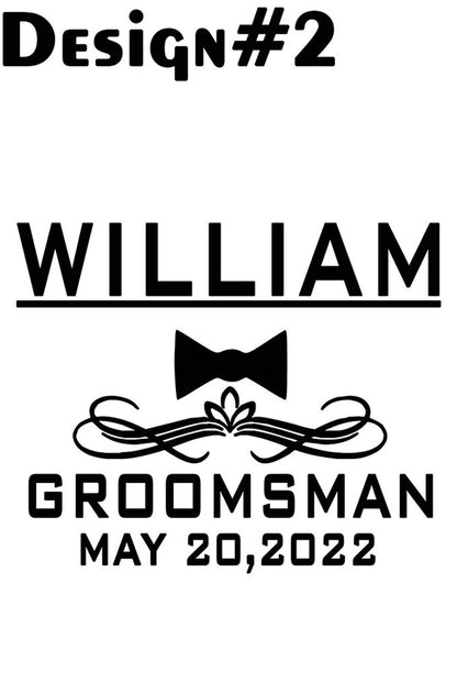 Personalized Christmas Gift Custom Best Man Glass Engraved Gift Idea Drink