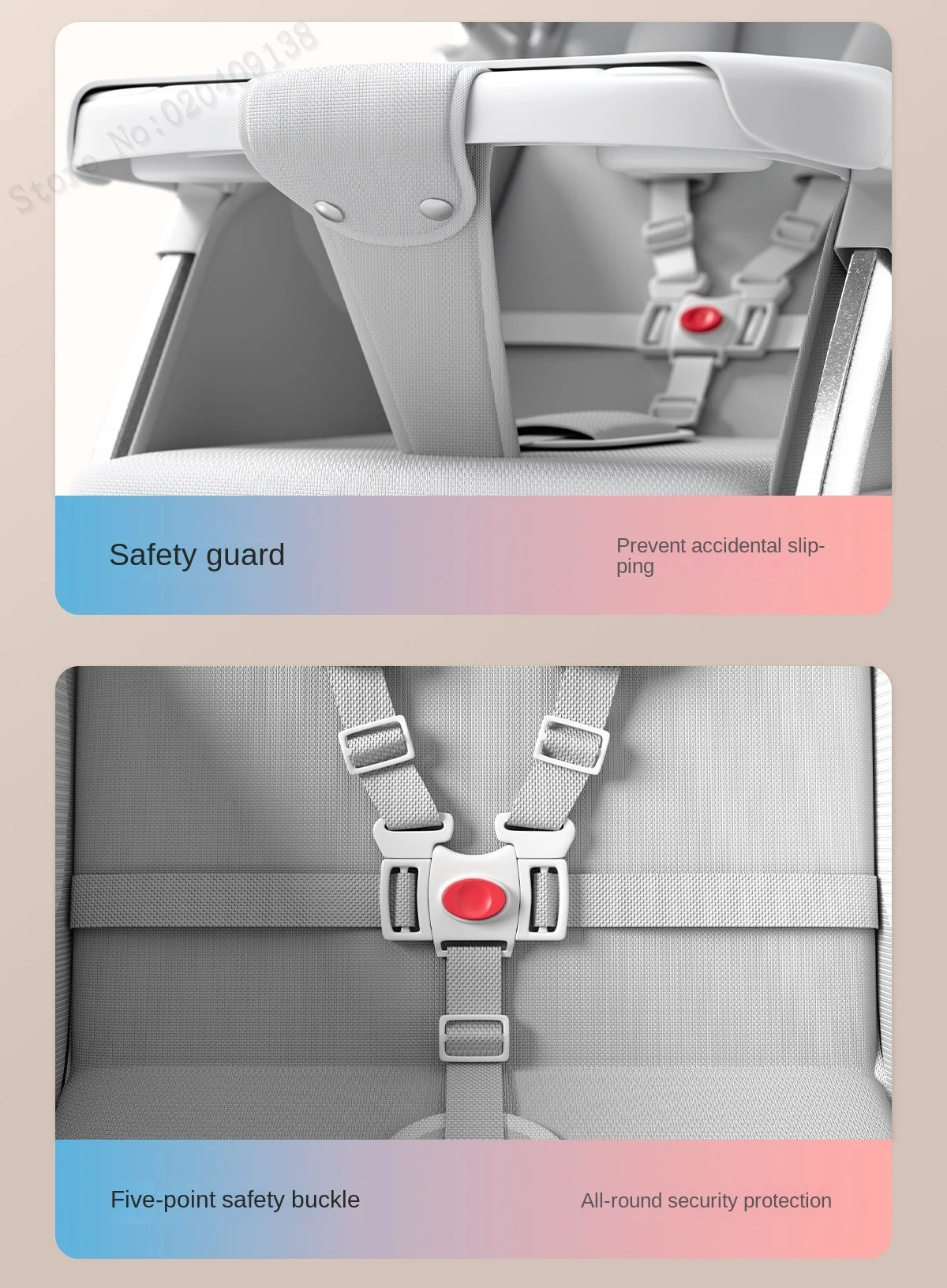 Upgraded Baby Strollers can Sit and Lie Down High Landscape Lightweight Folding Two-way Stroller Children Stroller