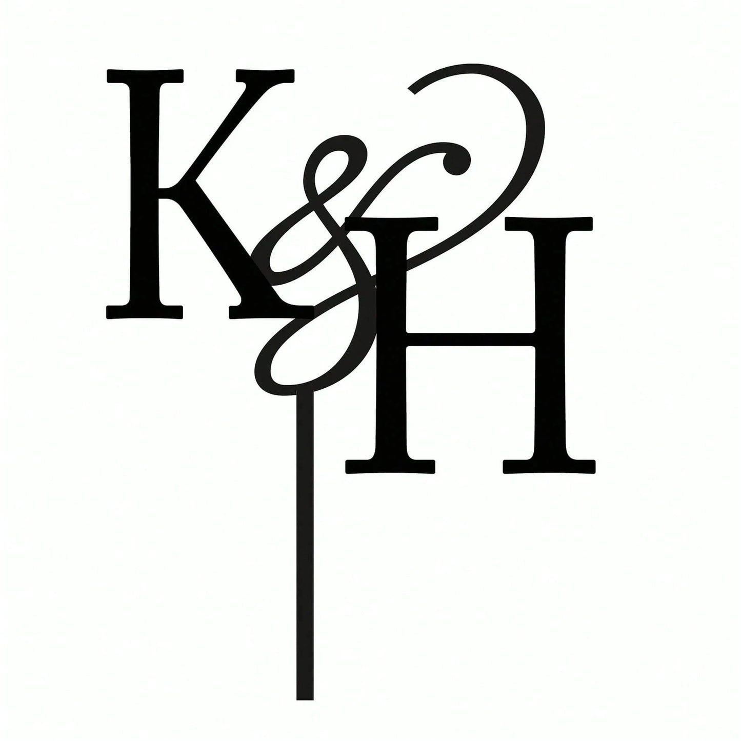 Custom Name Birthday Cake Topper / Wood, Initial Letter, Valentine's Day Gift, Customized Cake Name Brand,Custom Gift