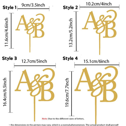 Custom Name Birthday Cake Topper / Wood, Initial Letter, Valentine's Day Gift, Customized Cake Name Brand,Custom Gift