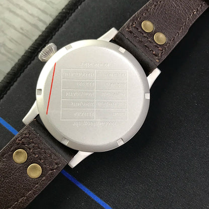 Hruodland 2025 New Men Mechanical Watch PT5000 F013 Retro 42mm Luminous Waterproof 100m Sport Sapphire Glass reloj hombre