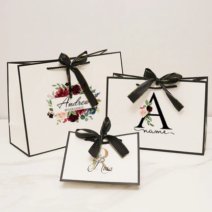 Personization Bridesmaid Gift Bags Custom Wedding Bachelorette Party Welcome Bridal Party Groom Best Men Gifts Bags Christmas