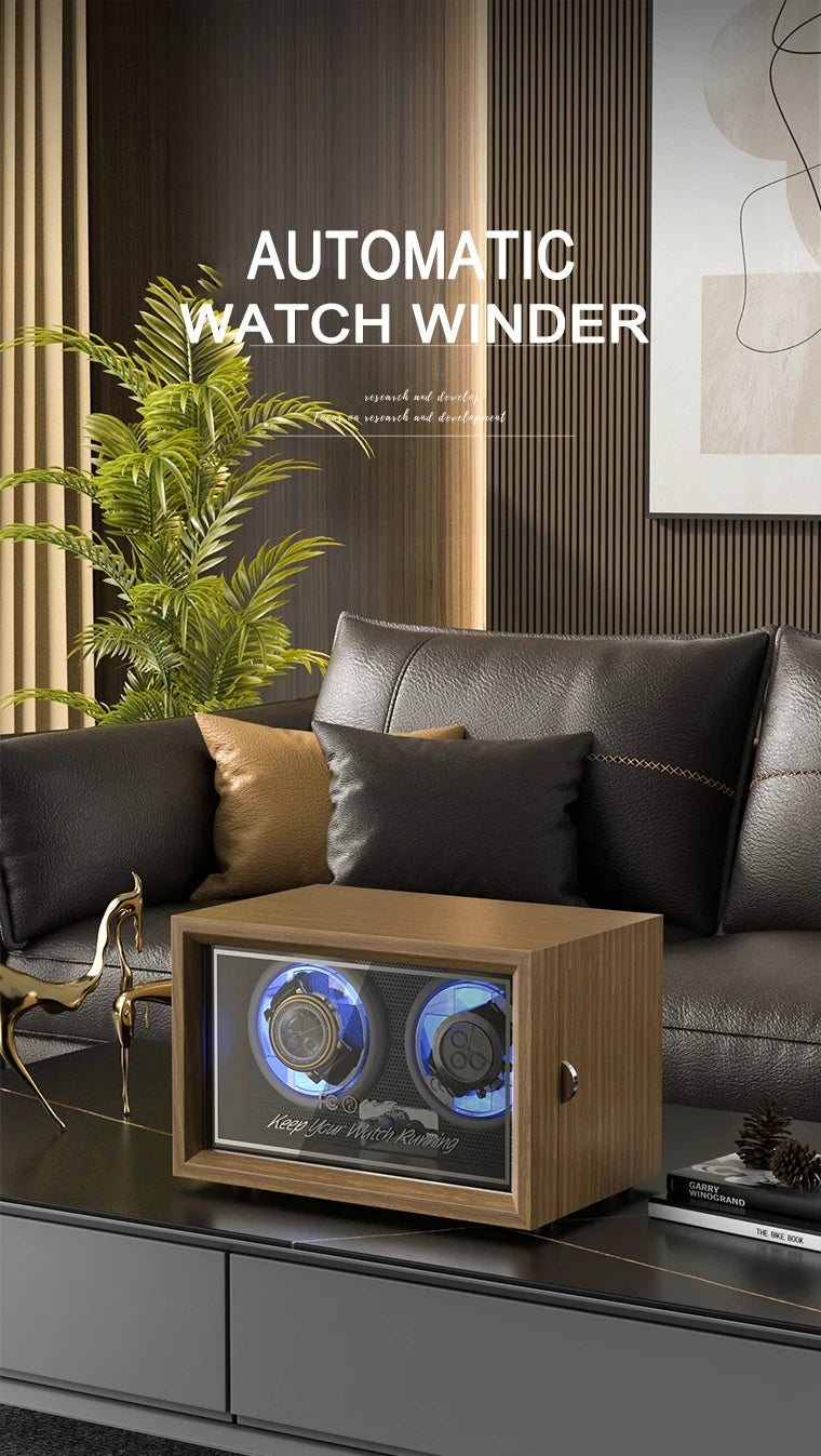 Watch Winder For Automatic Watches Usb Power Used Globally Mute Mabuchi Motor Mechanical Watch Electric Rotate Stand Box Wooden