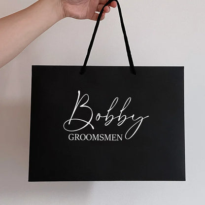 Personization Bridesmaid Gift Bags Custom Wedding Bachelorette Party Welcome Bridal Party Groom Best Men Gifts Bags Christmas
