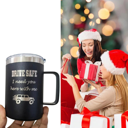 Personalized Coffee Mug Christmas Gift, Stainless Steel Mug Gift Customized Mugs for Dad, Gifts for Dad Birthday, Father's Day