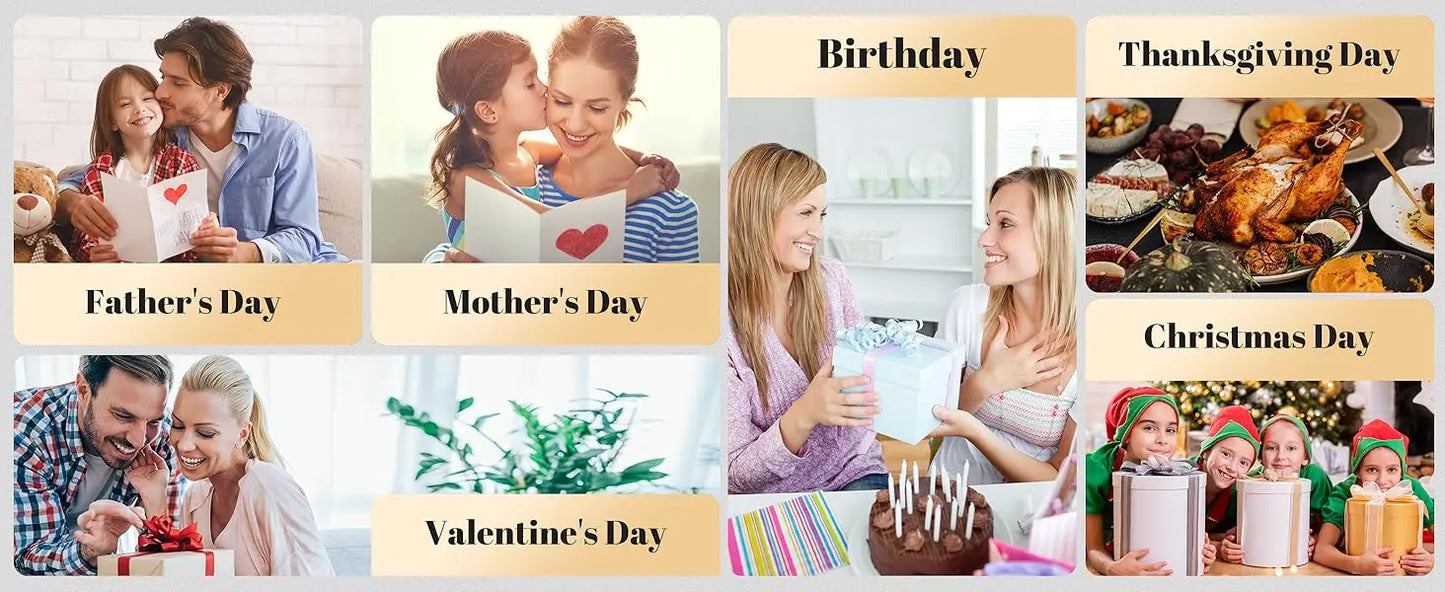 Custom Acrylic Plaque Christmas Birthday Gifts for Mom Personalized Photo Frame with Night Light Best Dad Ever Family Xmas Gifts