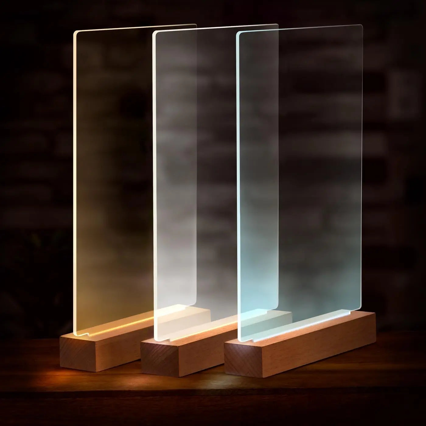 Custom Acrylic Plaque Christmas Birthday Gifts for Mom Personalized Photo Frame with Night Light Best Dad Ever Family Xmas Gifts