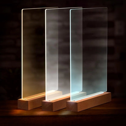 Custom Acrylic Plaque Christmas Birthday Gifts for Mom Personalized Photo Frame with Night Light Best Dad Ever Family Xmas Gifts