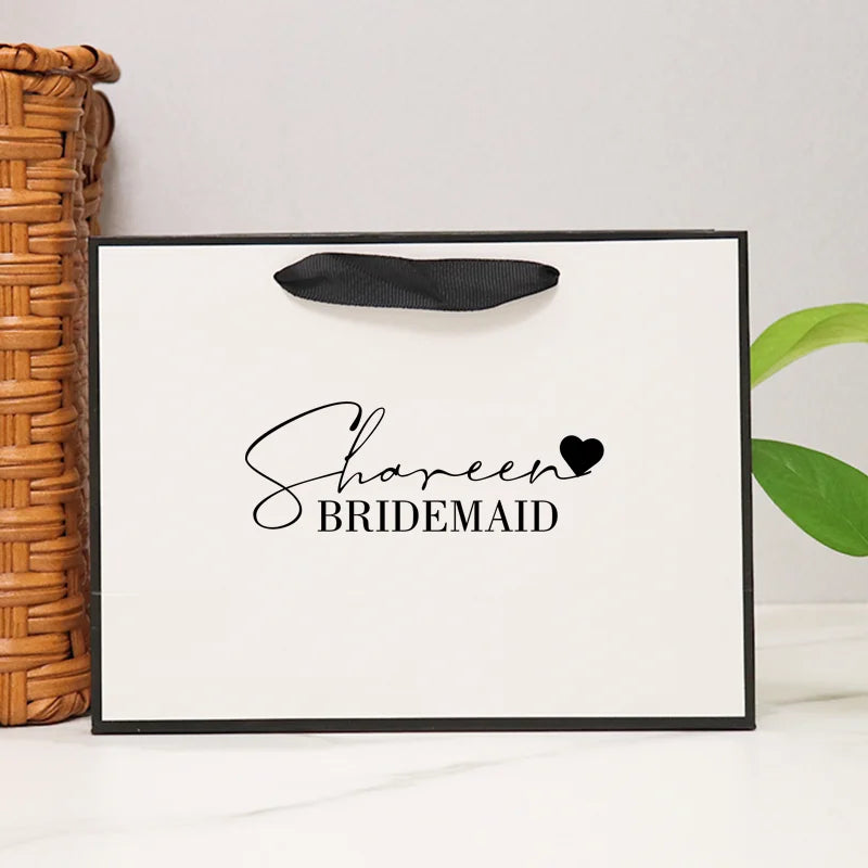 Personization Bridesmaid Gift Bags Custom Wedding Bachelorette Party Welcome Bridal Party Groom Best Men Gifts Bags Christmas
