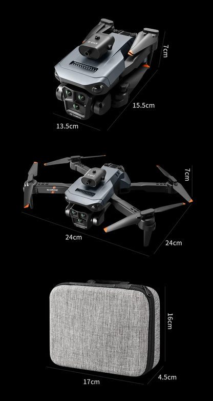 New light Flow professional UAV K6 MAX 4K HD three camera with WIFI FPV 360° obstacle avoidance quadcopter children's toy