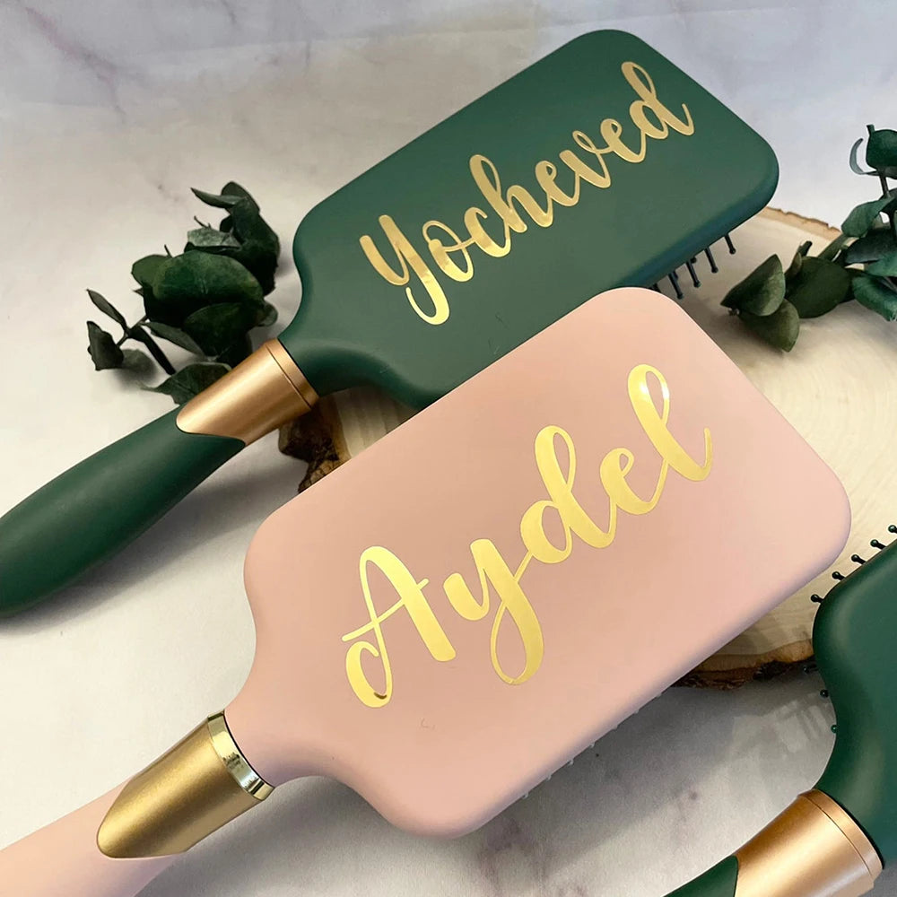 Custom Bridesmaid Gifts Personalized Hair Brushes Trendy Accessories Paddle Brush Bridal Party Hen Night Bachelorette Favors