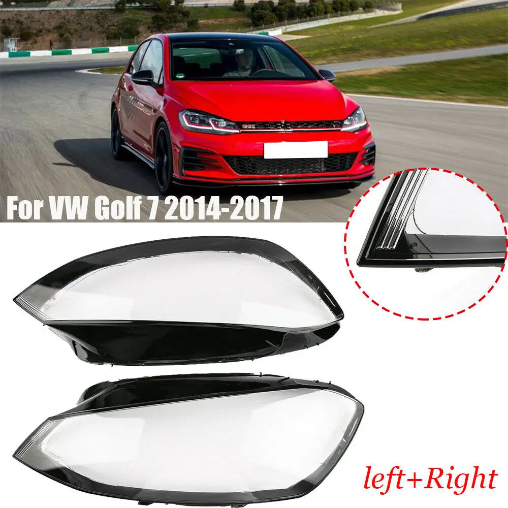 Car Front Headlight Cover Lamp Headlamp Glass Shell Mask Lampshade Lens For Volkswagen VW Golf 7 MK7 GTI 2014 2015 2016 2017