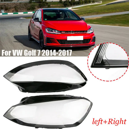Car Front Headlight Cover Lamp Headlamp Glass Shell Mask Lampshade Lens For Volkswagen VW Golf 7 MK7 GTI 2014 2015 2016 2017