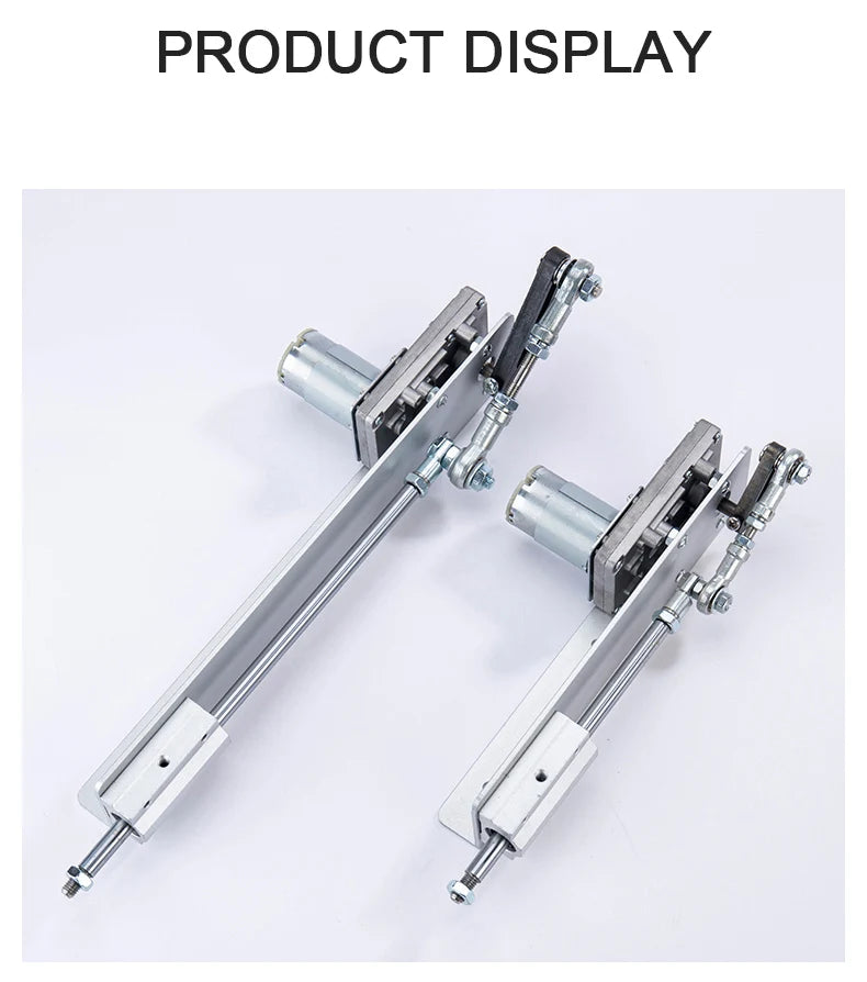 Linear Actuator Motor 12V DC Reduction Gear Motor Reciprocating Cycle Linear Mini Telescopic Linear Actuator Adjustable Stroke