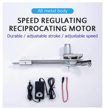 Linear Actuator Motor 12V DC Reduction Gear Motor Reciprocating Cycle Linear Mini Telescopic Linear Actuator Adjustable Stroke