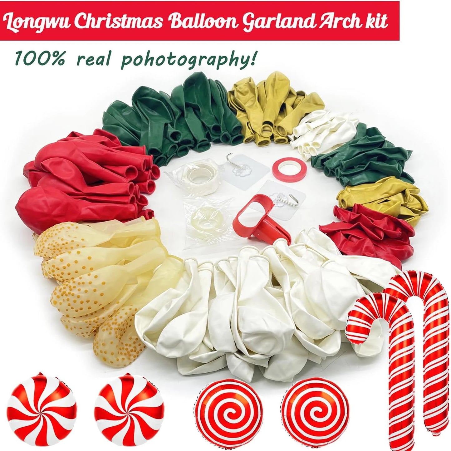 Christmas 2025 Decoration Set Xmas Banner Cake Decorative Tools Cartoon Balloon Christmas Party Supplies